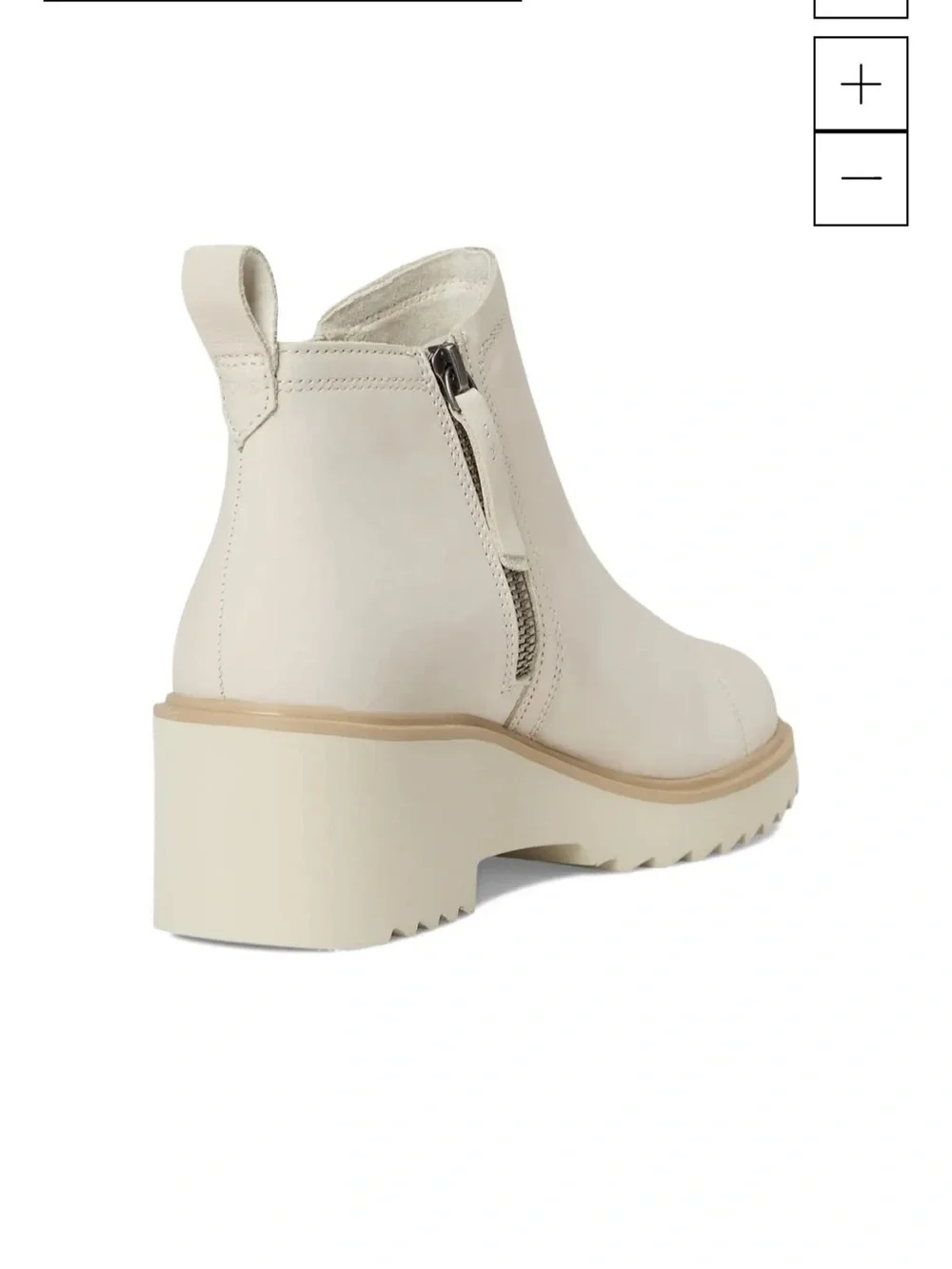 New NIB Toms Maude Cream Chelsea Lug Ankle Boots Sz 10 $120